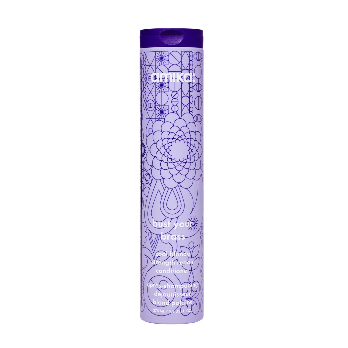 Amika Bust Your Brass Cool Blonde Strength Repair Conditioner - 275ml Avelisse