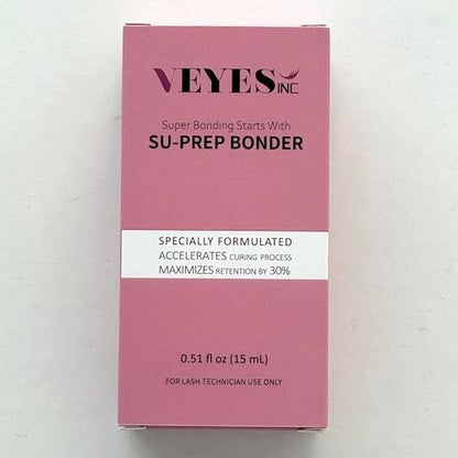 VEYES INC Super Lash Bonder for Eyelash Extensions – SU-PREP Bonder, Glue Accelerator & Lash Sealant
