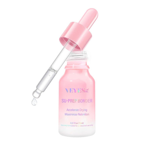 VEYES INC Super Lash Bonder for Eyelash Extensions – SU-PREP Bonder, Glue Accelerator & Lash Sealant