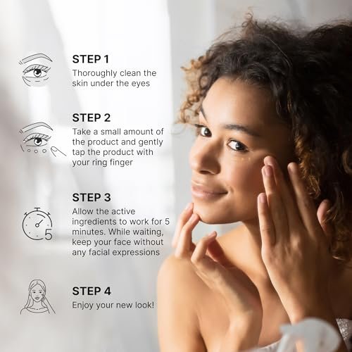 SEAMANTIKA PUFFINESS AWAY Eye Cream - Instant Eye Bag Remover with Eyeliss & Vitamin C, 0.8 fl oz - Temporary Reduction of Puffiness, Wrinkles & Dark Circles Avelisse