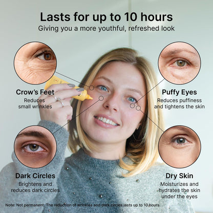 SEAMANTIKA PUFFINESS AWAY Eye Cream - Instant Eye Bag Remover with Eyeliss & Vitamin C, 0.8 fl oz - Temporary Reduction of Puffiness, Wrinkles & Dark Circles Avelisse