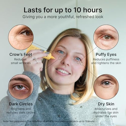 SEAMANTIKA PUFFINESS AWAY Eye Cream - Instant Eye Bag Remover with Eyeliss & Vitamin C, 0.8 fl oz - Temporary Reduction of Puffiness, Wrinkles & Dark Circles Avelisse