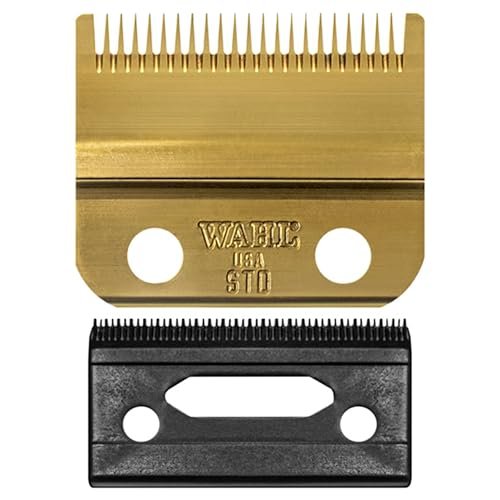 Wahl Professional Stagger Tooth Gold Bladeset - High-Precision Replacement Blade for Cordless Magic Clip 8148 & 8509 Avelisse
