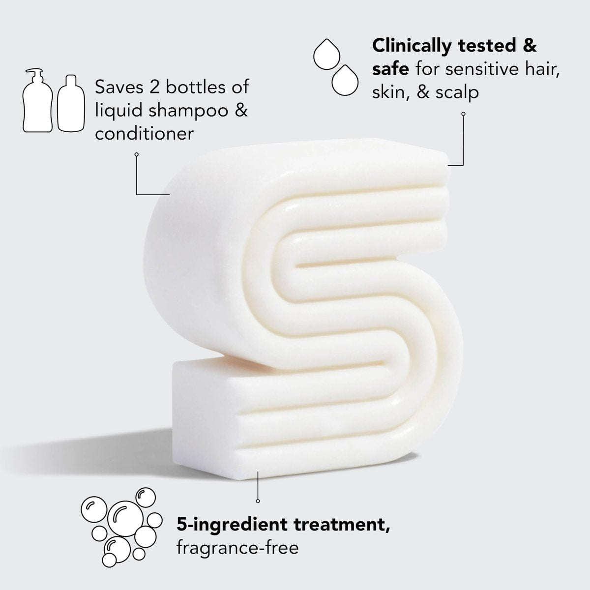 Kitsch 2-in-1 Shampoo Bar and Body Wash - Ultra Sensitive, Vegan & Natural, 5-Ingredient Formula for Hair & Body - Scent-Free, 3.2 oz - görsel 13