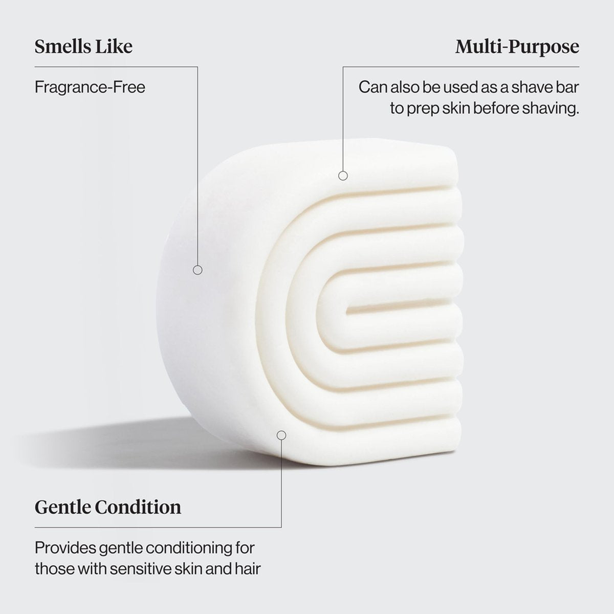 Kitsch 2-in-1 Ultra Sensitive Conditioner Bar & Shaving Soap for Sensitive Scalp & Skin – Moisturizing & Anti-Irritation – Scent Free, 5 Ingredients Only – Made in USA – 2.7 oz Avelisse