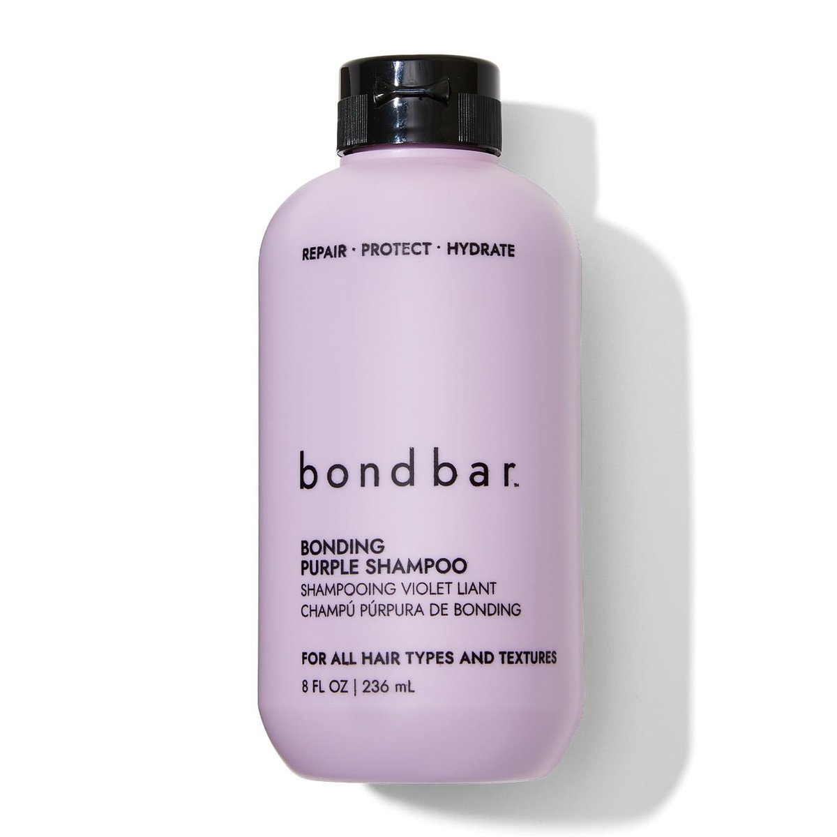 Bondbar Purple Brightening Shampoo for Blonde, Lightened & Gray Hair | Neutralizes Brassiness, Repairs, Protects, Hydrates | Vegan & Cruelty-Free | 8 Fl. Oz - görsel 1