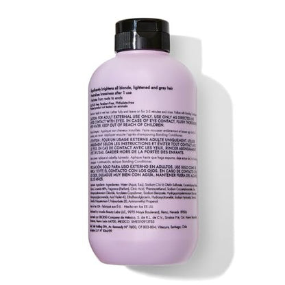 Bondbar Purple Brightening Shampoo for Blonde, Lightened & Gray Hair | Neutralizes Brassiness, Repairs, Protects, Hydrates | Vegan & Cruelty-Free | 8 Fl. Oz