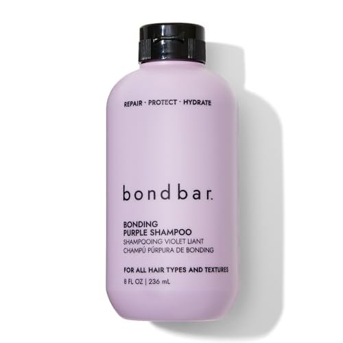 Bondbar Purple Brightening Shampoo for Blonde, Lightened & Gray Hair | Neutralizes Brassiness, Repairs, Protects, Hydrates | Vegan & Cruelty-Free | 8 Fl. Oz - görsel 2