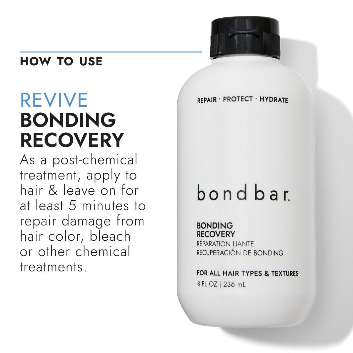 Bondbar Treatment for Damaged Hair – Repairs, Protects & Hydrates Colored or Chemically Treated Hair – Vegan & Cruelty-Free – 8 Fl Oz Avelisse