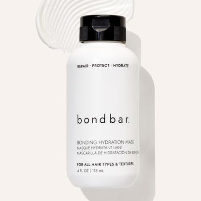 Bondbar Bonding Hydration Mask for Damaged Hair - Adds Volume, Smooths & Hydrates All Hair Types | Vegan & Cruelty-Free, 4 Fl Oz