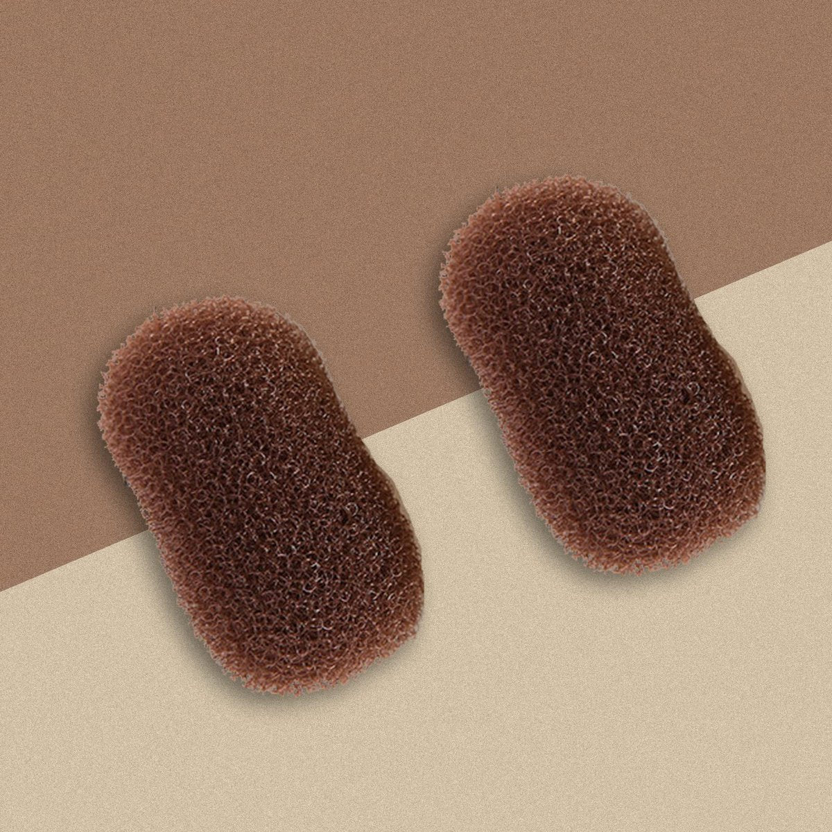 2-Pack Charming Bump It Up Volume Inserts – Coffee Hair Pads for Beehive Styling, Metallic Hair Clip Accessories for Women - görsel 7