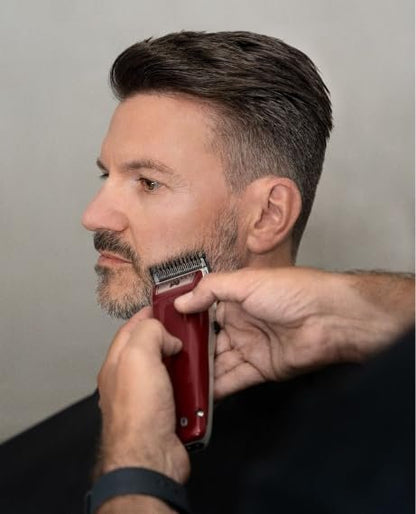 Moser 1430-0050 Professional Cord/Cordless Hair and Beard Clipper - Red