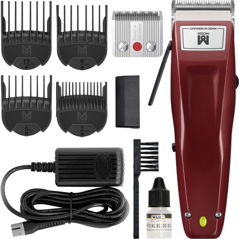 Moser 1430-0050 Professional Cord/Cordless Hair and Beard Clipper - Red - görsel 14