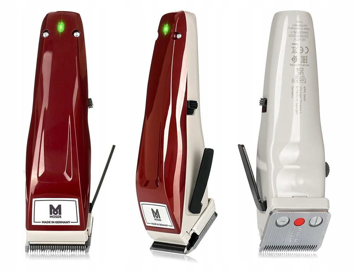 Moser 1430-0050 Professional Cord/Cordless Hair and Beard Clipper - Red - görsel 16