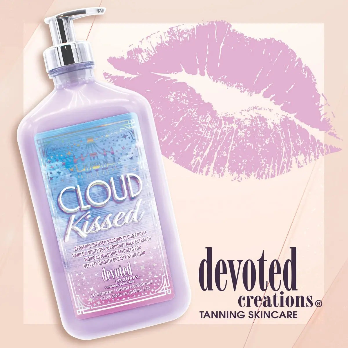 Devoted Creations Cloud Kissed Skin Moisturizer - Antioxidant & Hydrating Lotion for All Skin Types, 18.25 Fl Oz Avelisse