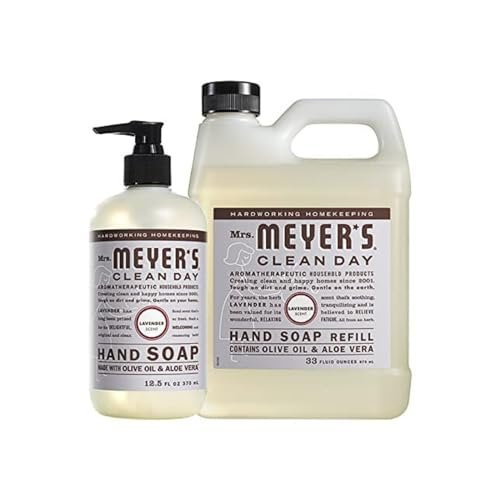 Mrs. MEYER'S CLEAN DAY Hand Soap Refill Variety Pack – 45.5 Fl Oz, Made with Essential Oils Avelisse