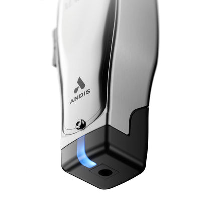 Andis 12660 Professional Master Corded/Cordless Hair Clipper – Adjustable Carbon Steel Blade for Close Cutting, Silver Avelisse