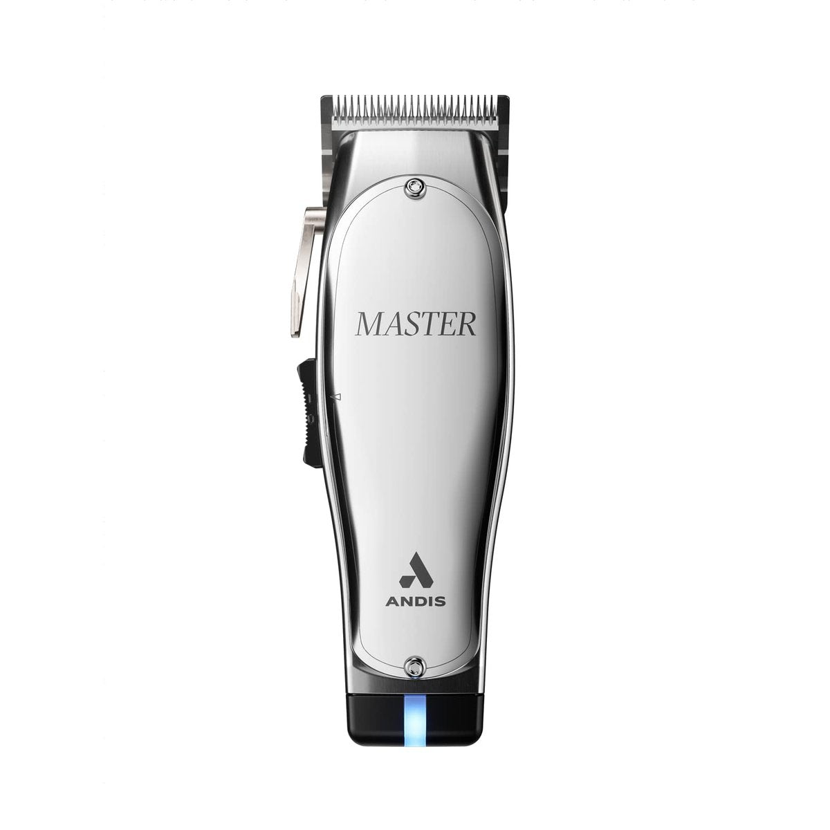 Andis 12660 Professional Master Corded/Cordless Hair Clipper – Adjustable Carbon Steel Blade for Close Cutting, Silver Avelisse