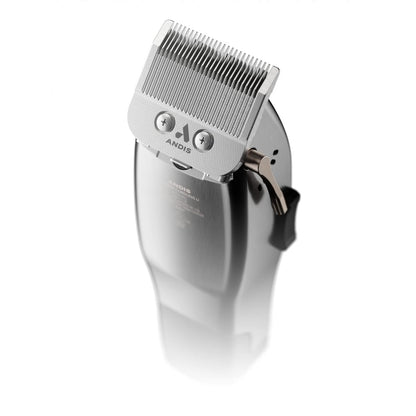 Andis 12660 Professional Master Corded/Cordless Hair Clipper – Adjustable Carbon Steel Blade for Close Cutting, Silver Avelisse