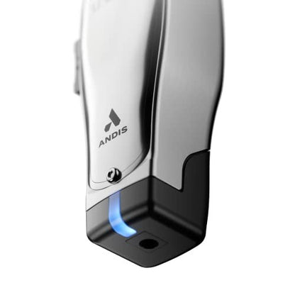 Andis 12660 Professional Master Corded/Cordless Hair Clipper – Adjustable Carbon Steel Blade for Close Cutting, Silver Avelisse