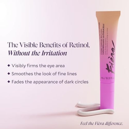 FIÈRA Bakuchiol Firming Eye Cream - Anti-Aging, Hydrating & Rejuvenating for Mature Skin - 15 ML Avelisse