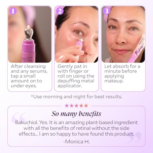 FIÈRA Bakuchiol Firming Eye Cream - Anti-Aging, Hydrating & Rejuvenating for Mature Skin - 15 ML Avelisse