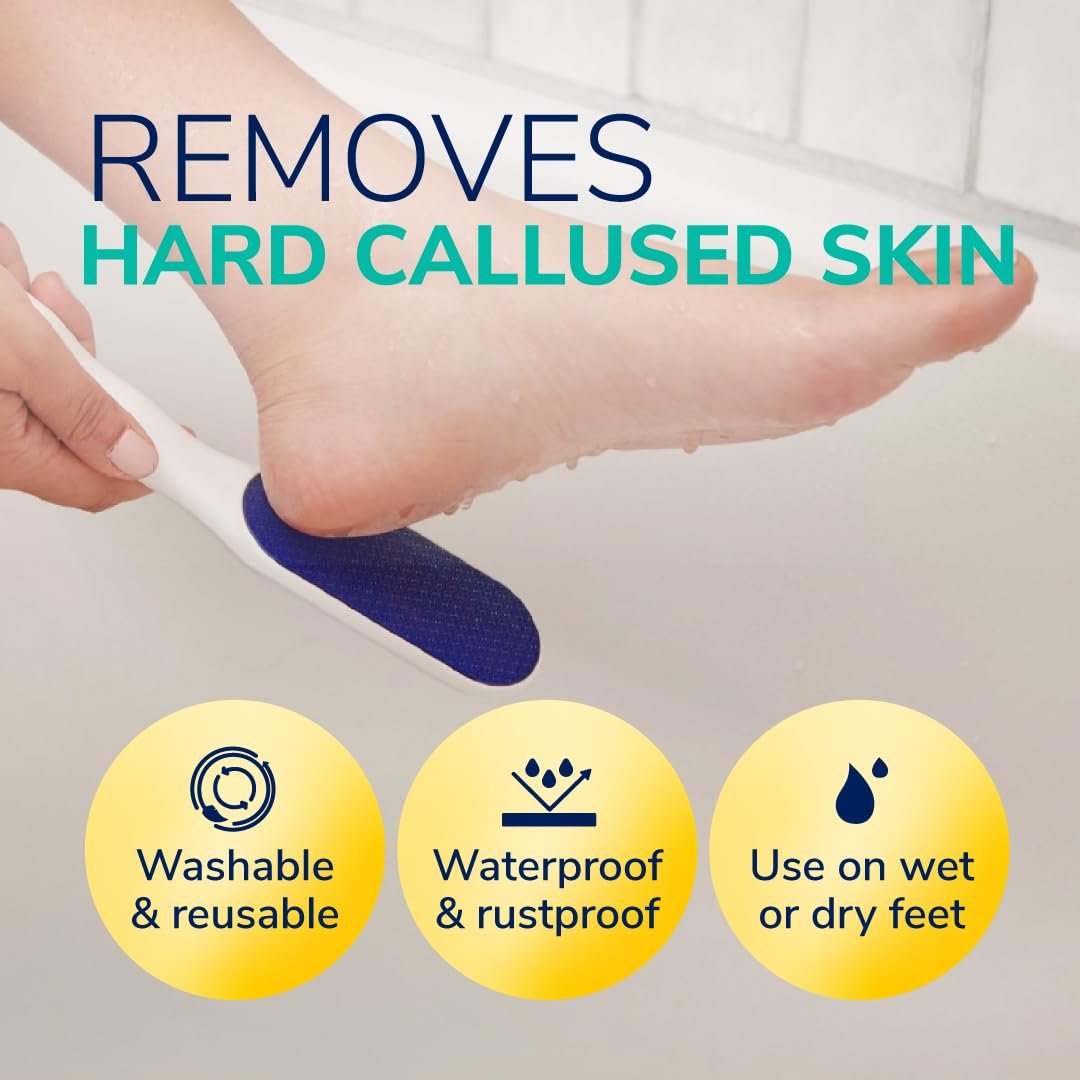 Dr. Scholl's Nano Glass Foot File for Hard Skin - Durable Callus Remover & Foot Scrubber, Hygienic Pedicure Tool, Long Lasting Foot Buffer for Soft Smooth Feet, 1 Count - görsel 9