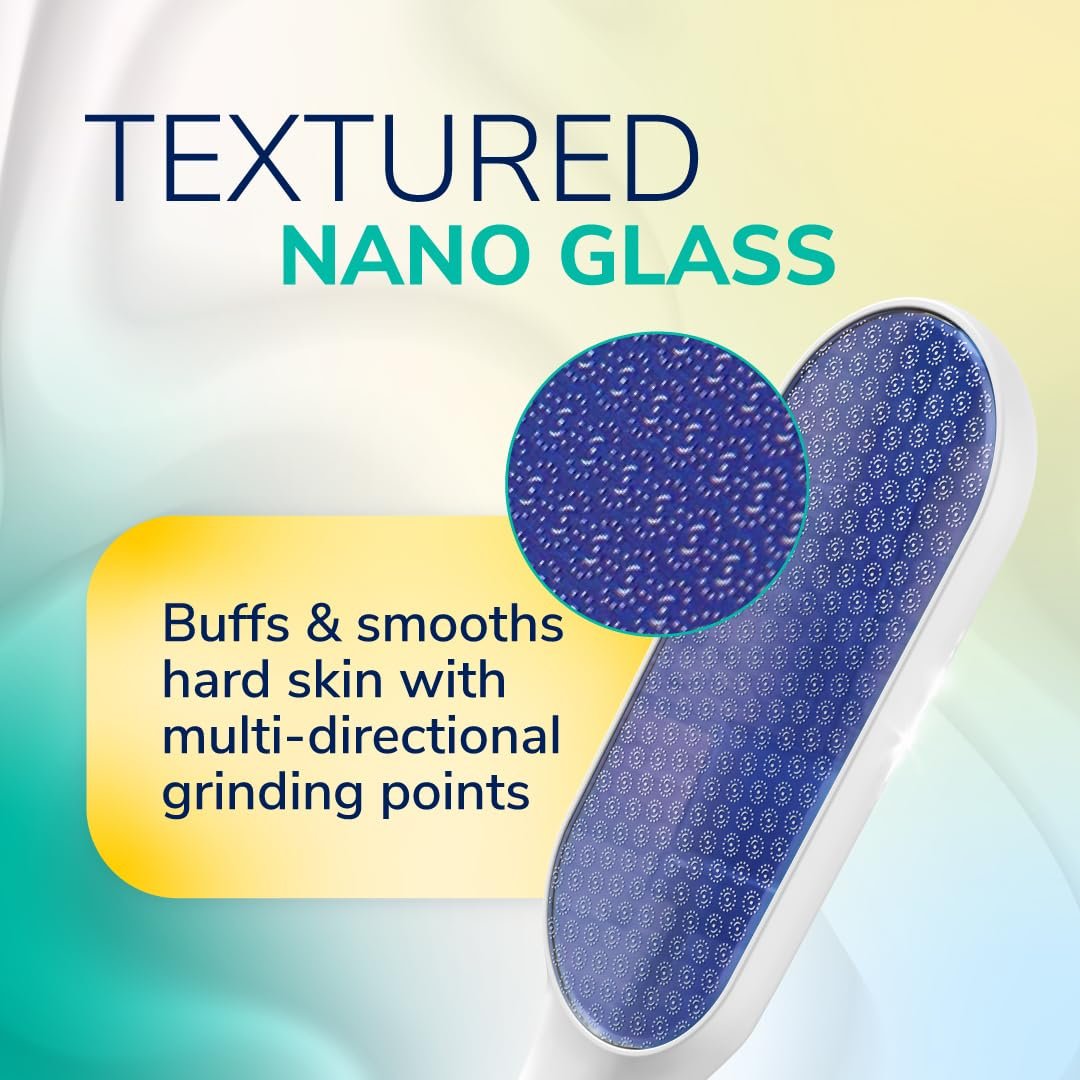 Dr. Scholl's Nano Glass Foot File for Hard Skin - Durable Callus Remover & Foot Scrubber, Hygienic Pedicure Tool, Long Lasting Foot Buffer for Soft Smooth Feet, 1 Count - görsel 3