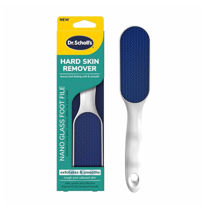 Dr. Scholl's Nano Glass Foot File for Hard Skin - Durable Callus Remover & Foot Scrubber, Hygienic Pedicure Tool, Long Lasting Foot Buffer for Soft Smooth Feet, 1 Count