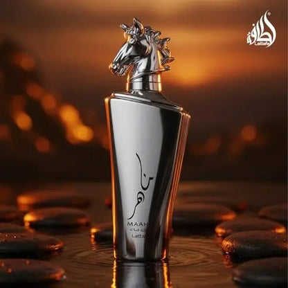 Lattafa Maahir Legacy Eau de Parfum for Men – Aromatic Spicy, Citrus & Amber Wood – 100 ml / 3.4 oz Long-Lasting Fragrance Avelisse