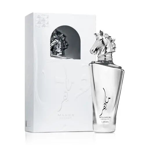 Lattafa Maahir Legacy Eau de Parfum for Men – Aromatic Spicy, Citrus & Amber Wood – 100 ml / 3.4 oz Long-Lasting Fragrance Avelisse