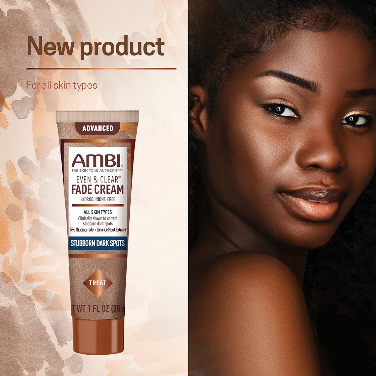 Ambi Even & Clear Advanced Fade Cream – Hydroquinone-Free Dark Spot Corrector with Niacinamide & Licorice Root, 1 Fl Oz - görsel 14