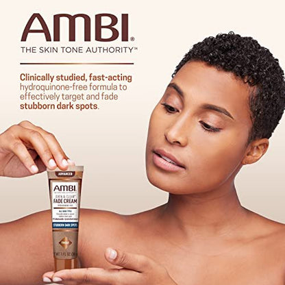 Ambi Even & Clear Advanced Fade Cream – Hydroquinone-Free Dark Spot Corrector with Niacinamide & Licorice Root, 1 Fl Oz