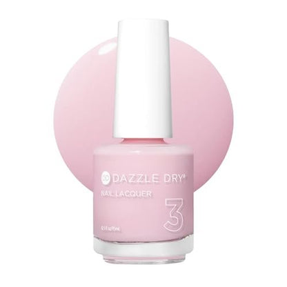 Dazzle Dry Nail Lacquer (Step 3) - Yoga Mama - Light Chalky Bubblegum Pink Cream (0.5 fl oz) Avelisse