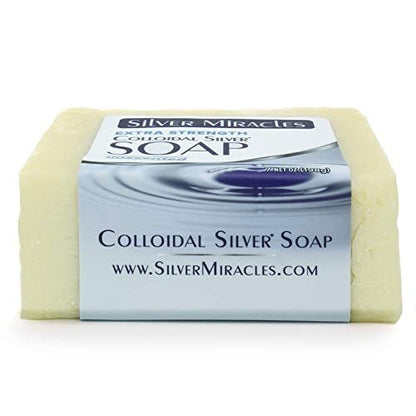 Silver Miracles Extra Strength Colloidal Silver Soap - Two Pack - 3.5 oz Each Avelisse