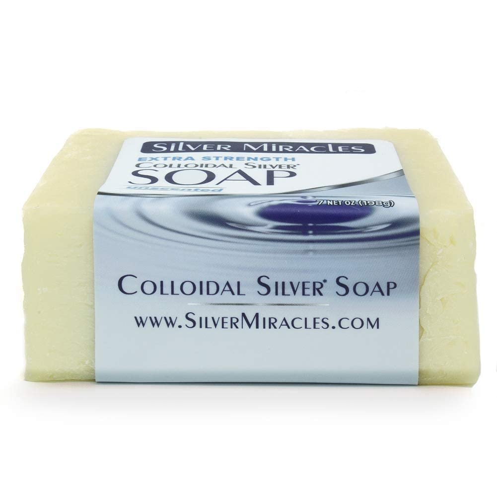 Silver Miracles Extra Strength Colloidal Silver Soap - Two Pack - 3.5 oz Each Avelisse