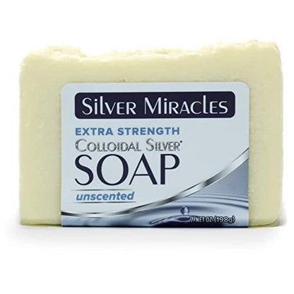 Silver Miracles Extra Strength Colloidal Silver Soap - Two Pack - 3.5 oz Each Avelisse