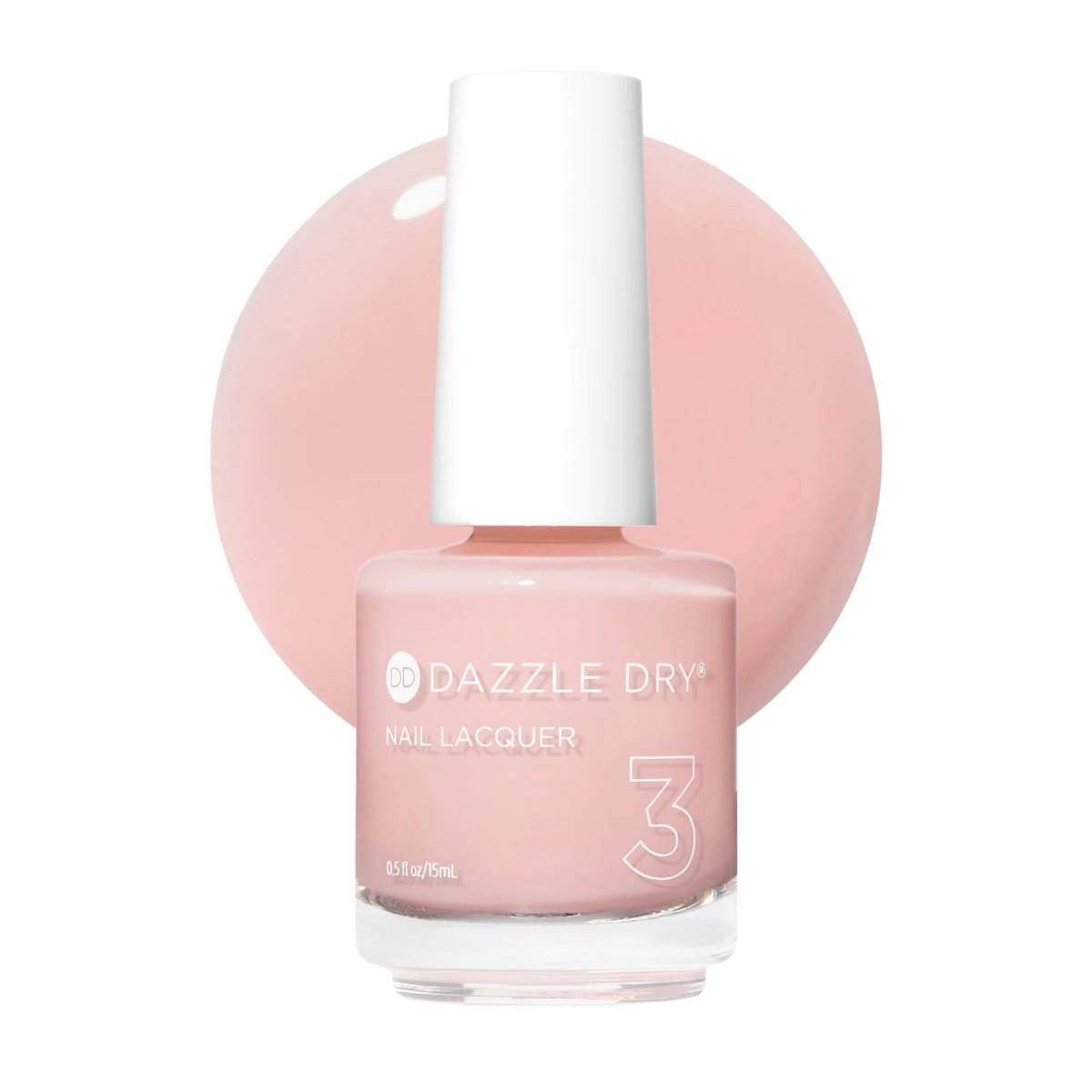 Dazzle Dry Nail Lacquer (Step 3) - Ready. Set. Pose. - Semi-Sheer Carnation Pink, 0.5 fl oz Avelisse