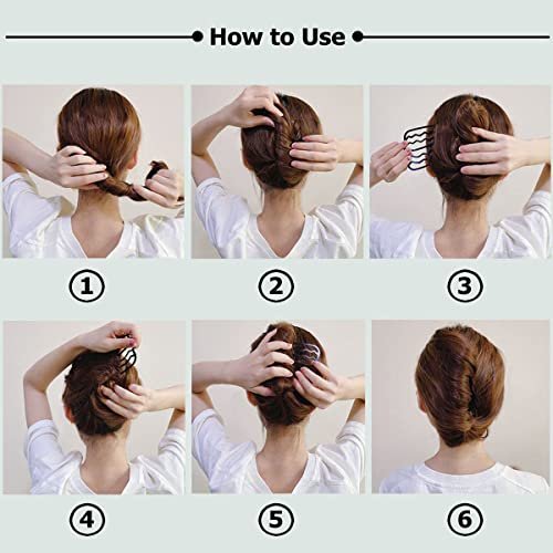 BOYIVI 10-Piece U-Shaped Hair Side Combs for Updos – Metal French Twist Sticks for Women & Girls Avelisse