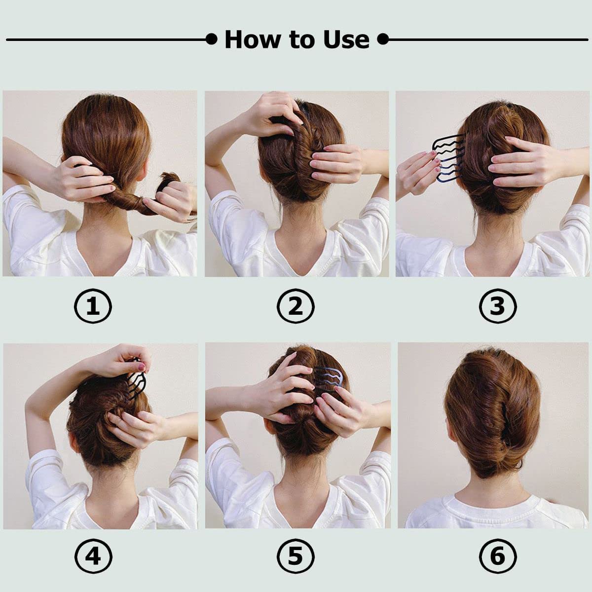 BOYIVI 10-Piece U-Shaped Hair Side Combs for Updos – Metal French Twist Sticks for Women & Girls Avelisse