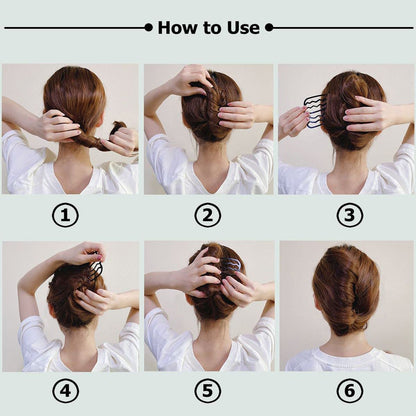 BOYIVI 10-Piece U-Shaped Hair Side Combs for Updos – Metal French Twist Sticks for Women & Girls Avelisse