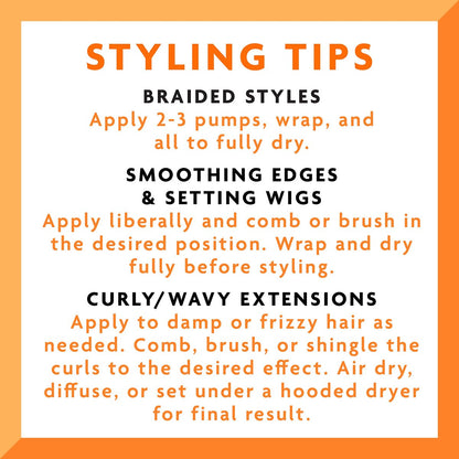 Cantu Protective Styles by Angela Set & Refresh Foam with Apple Cider Vinegar & Aloe, 8 oz