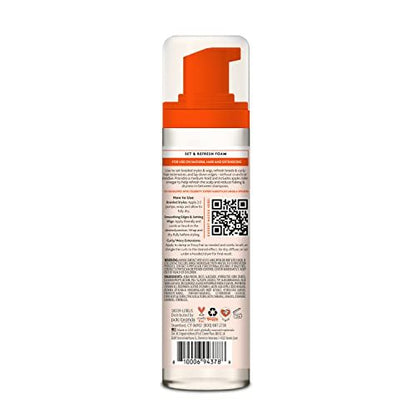 Cantu Protective Styles by Angela Set & Refresh Foam with Apple Cider Vinegar & Aloe, 8 oz