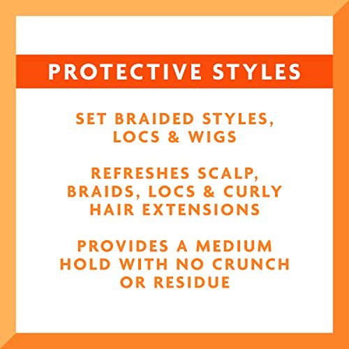 Cantu Protective Styles by Angela Set & Refresh Foam with Apple Cider Vinegar & Aloe, 8 oz - görsel 5