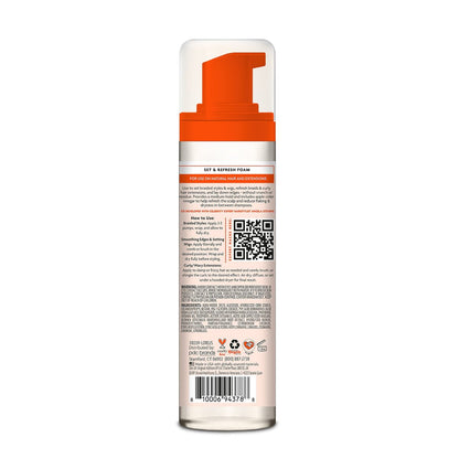 Cantu Protective Styles by Angela Set & Refresh Foam with Apple Cider Vinegar & Aloe, 8 oz