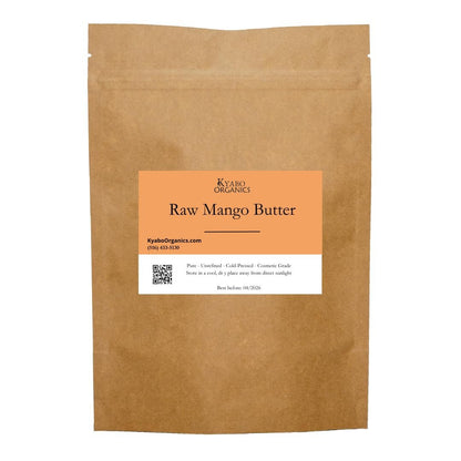 Kyabo 3Lbs Premium Organic Unrefined Raw Virgin Mango Butter – 100% Pure Cold Pressed Grade A Non-GMO Natural Body Butter for Skin, DIY Soap Making, Lotions & Creams Avelisse