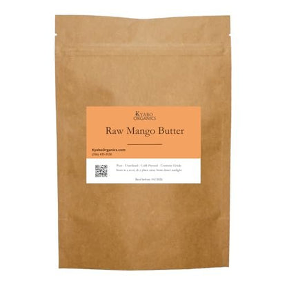 Kyabo 3Lbs Premium Organic Unrefined Raw Virgin Mango Butter – 100% Pure Cold Pressed Grade A Non-GMO Natural Body Butter for Skin, DIY Soap Making, Lotions & Creams Avelisse