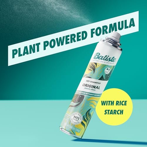 Batiste Dry Shampoo Original Fragrance Classic Clean - Refresh Hair and Absorb Oil Between Washes, 5.71 oz - görsel 14