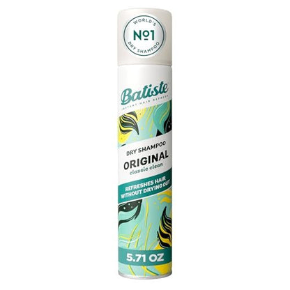 Batiste Dry Shampoo Original Fragrance Classic Clean - Refresh Hair and Absorb Oil Between Washes, 5.71 oz