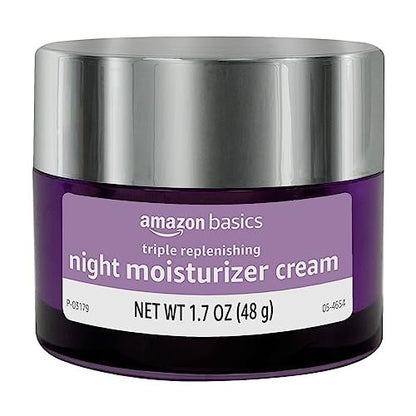 Triple Replenishing Moisturizer Night Cream with Vitamin C, Glycerin, and Shea Butter – 1.7 oz Avelisse